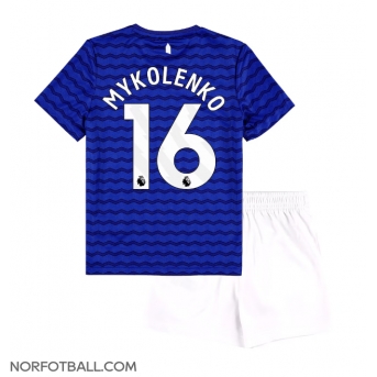 Billige Fotballdrakt Everton Vitaliy Mykolenko #16 Replika Hjemmedraktsett Barn 2025-26 Kortermet (med bukser)